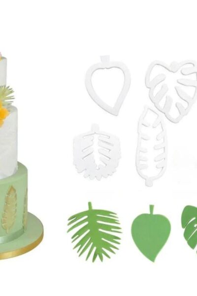 Tropical Leaf Cookie Cutter 4Pcs