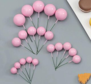 Pink Colour Faux Balls Stock Mart Lanka