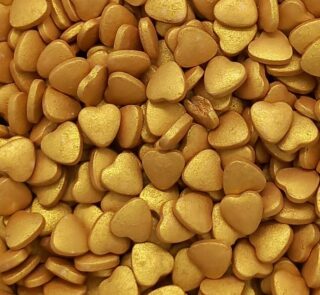 Gold Heart Sprinkles Stock Mart Lanka