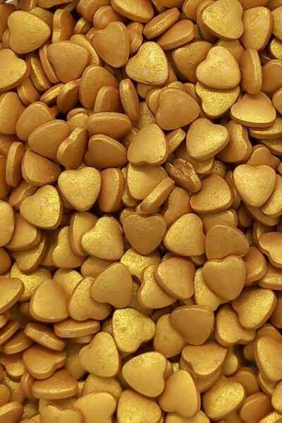 Gold Heart Sprinkles Stock Mart Lanka