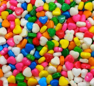 Multi Colour Heart Sprinkles 20g Stock Mart Lanka