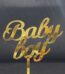 Baby Boy Acrylic gold Toper