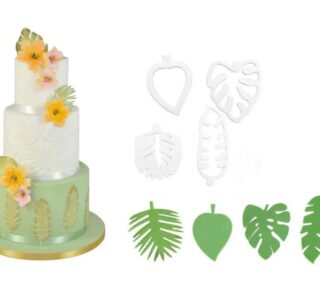 Tropical Leaf Cookie Cutter 4Pcs